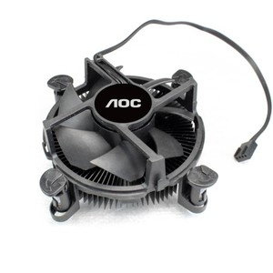 AOC T10 Tiên Tiến 100W Chất Lượng Cao <span class=keywords><strong>CPU</strong></span> Cooler Kích Thước Nhỏ Gọn Tản Nhiệt Cao Làm Mát Pwm <span class=keywords><strong>Fan</strong></span> 4P Cổng Điện Đồng Dưới - Product Image 5