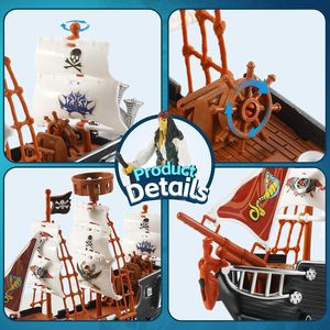 Tùy Chỉnh Cướp Biển Hành Động Con Số Chơi Thiết Lập Với Thuyền Và Cây Giả Vờ Chơi Giáo Dục Học Tập Đồ Chơi Cho Trẻ Em Món Quà Bức Tượng Nhỏ - Product Image 3
