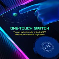 Lylong Mouse Pad Gaming Logo kustom pabrik murah pengisian daya nirkabel RGB bantalan 15w pengisian cepat