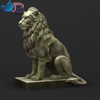 Statue de lion en bronze sur mesure, moules d'animaux, sculpture de lion antique en bronze pour jardin