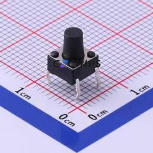UK-B0202-G8-160 Tactile Switch Through hole-4P,6x6mm Switch Single Pole Single Throw Round Button 1.6N Through Hole - Product Image 1