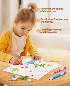 Joycat-Rotulador Retráctil de Punta Fina, Rotulador de Tela Lavable o Permanente, <span class=keywords><strong>Borrable</strong></span> con Agua, para Dibujar Juguetes - Product Image 2