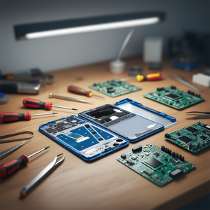 Scocca LCD con Cornice Blu in ABS per Huawei P30 Lite - Product Image 3