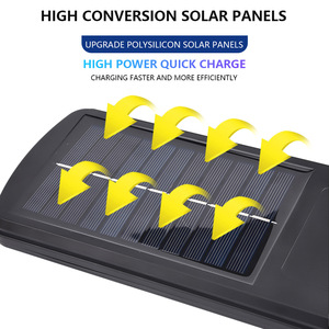 Lámpara Solar LED para Calle Shark Dragon de 20W con Sensor de Movimiento, Impermeable, para Montaje en Pared Exterior - Product Image 2