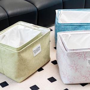 Caja de almacenamiento de algodón y lino de gran capacidad, cesta de almacenamiento de escritorio rectangular para <span class=keywords><strong>ropa</strong></span>, juguetes, cesta de <span class=keywords><strong>ropa</strong></span> sucia dibujable - Product Image 4