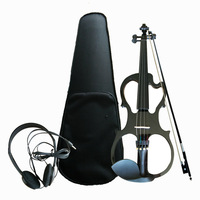 High Quality Upscale Play Black Electric Violin Electroacoustic Violin
