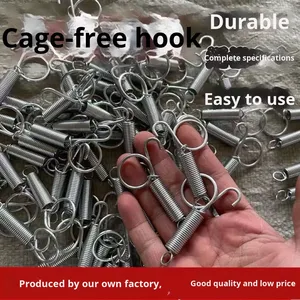 Điều kiện mới CD thương hiệu thỏ lồng phụ kiện cửa móc lò xo kim Loại Cố Định hộp thực phẩm chốt thiết bị chăn nuôi 3 tháng - Product Image 4