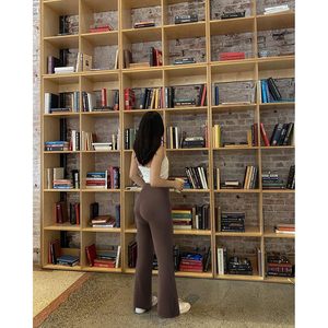 FOXA Women <b>Flared</b> Yoga Pants High Waisted Wide Leg With Pockets Workout <b>Leggings</b> - Product Image 2