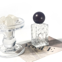 Flacon de parfum rectangulaire en verre transparent de 30 ml, atomiseur de parfum, flacon de parfum vide