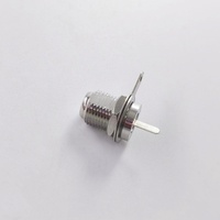 Connecteur coaxial RF de type F femelle à montage sur panneau avec bornes de réceptacle