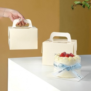 Caja <span class=keywords><strong>de</strong></span> Pastel Cuadrada <span class=keywords><strong>de</strong></span> Papel <span class=keywords><strong>Kraft</strong></span> Ecológica Personalizada <span class=keywords><strong>de</strong></span> 4/6/8/10/12 Pulgadas, 8x8x4 Pulgadas <span class=keywords><strong>con</strong></span> <span class=keywords><strong>Ventana</strong></span> para Pastel <span class=keywords><strong>de</strong></span> Cumpleaños y Regalos - Product Image 4
