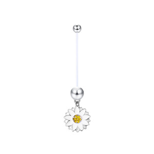 Anneaux de <span class=keywords><strong>nombril</strong></span> de grossesse en acrylique UV 14G, bijoux de <span class=keywords><strong>piercing</strong></span> de maternité flexibles avec breloques pendantes <span class=keywords><strong>pour</strong></span> femmes enceintes - Product Image 5