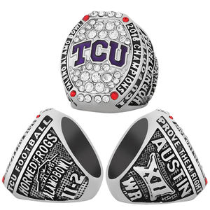 Anillo de campeonato de equipo de rana con cuernos de La Universidad Cristiana de Texas 2016, anillo de moda deportiva para hombres, álbum conmemorativo juvenil del campus - Product Image 5