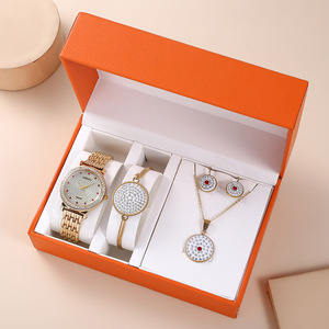 Hot Sale <strong>Women's</strong> Fashion Jewelry Gift <strong>Set</strong> Charm Dress Ladies <strong>Watch</strong> <strong>Set</strong> with Bracelet Necklace Earring Luxury Quartz <strong>Watch</strong> <strong>Sets</strong> - Product Image 1