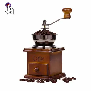 Gadget da cucina di buona qualità in legno manuale per caffè macinino per caffè antico macinacaffè