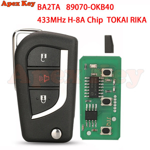 Clé de voiture à distance 433 MHz 8A Chip 89070-0KB40 BA2TA pour Toyota RAV4 Hilux Yaris Cross 2015 - 2020 - Product Image 1