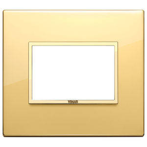 Vimar Gold Polished Wall <b>Switch</b> Plate 13.1x11.6 Cm - Product Image 1