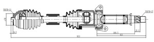 Eje de transmisión delantero derecho 31605A2E044/31wbr608681524 para <span class=keywords><strong>BMW</strong></span> 116i <span class=keywords><strong>218i</strong></span> X1 Mini - Product Image 4