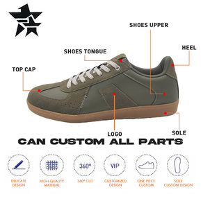 2024 мужская обувь на шнуровке из натуральной кожи с сетчатой стелькой и защитой от скольжения для всех сезонов-оптовая продажа - Product Image 2