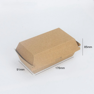 Tùy chỉnh giấy gợn sóng dùng một lần <span class=keywords><strong>Burger</strong></span> hộp rãnh hộp cho Hamburger Hot Dogs Sushi thực phẩm bù đắp in ấn Matt Bìa - Product Image 3