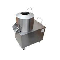 Commerciële automatische zoete aardappel- en gember-schilmachine, huishoudelijke kleine roestvrijstalen aardappelreinigings- en schilmachine