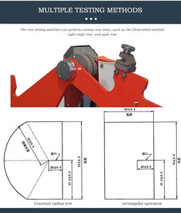 <span class=keywords><strong>Elmendorf</strong></span> Reißfestigkeitsprüfgerät für Papier, Stoff, Textil, Kunststoff, Gummi Vollautomatisches Papierfestigkeits-<span class=keywords><strong>Elmendorf</strong></span>-Reißprüfgerät - Product Image 3