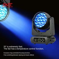Projecteur Wash à Tête Mobile 19*15W DMX512 Zoom LED 19x15W pour DJ, Club, Scène, Pub, Fête, Disco