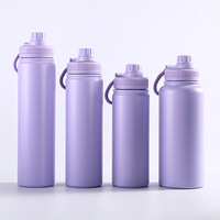Termo Deportivo Portátil Minimalista de Acero Inoxidable, Resistente al Frío, 6-12 Horas, Diseño de Color Sólido, Fácil de Usar al Aire Libre