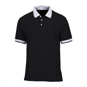 Polo de golf uni pour homme, manches courtes, col boutonné, t-shirts décontractés pour homme, streetwear simple, logo personnalisé - Product Image 6