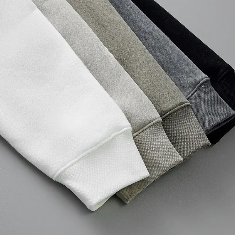 100% Cotton Heavyweight Blank Hoodies Custom logo oversized Puff Print Hoodies No drawstring Design Hoodie for Men