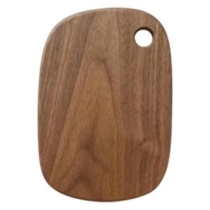 Tabla de cortar de madera de nogal negro de 22.5x15x2 cm con asa para servir pan, fruta, pizza, carne, estilo nórdico - Product Image 1