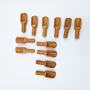 Cuillère à café et à thé en bois massif - Durable, absorbe l'<span class=keywords><strong>humidité</strong></span>, multi-usages pour les sels de bain, les produits chimiques ménagers, logo personnalisé - Product Image 2