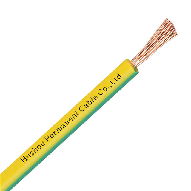 YJ Flexible H05V-K 0.5mm2 Stranded Hook up PVC Green Yellow Copper KABEL 2491X Single Cable Housing Wire Flexible Grounding Cable