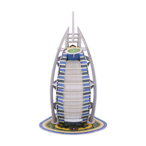 Modèle <span class=keywords><strong>de</strong></span> l'<span class=keywords><strong>hôtel</strong></span> Burj Al Arab, puzzle 3D, architecture mondiale célèbre, puzzles 3D, jouets, cadeaux pour les attractions touristiques - Product Image 2