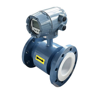 Jingjie電磁流量計DN250用高濃度スラリー低導電性流体4-20mA流量計OEM水用 - Product Image 1