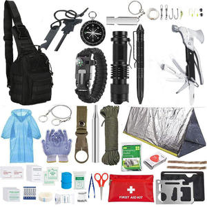 맞춤형 생존 장비 응급 처치 키트 호환 가방 및 비상 텐트 생존 키트 - Product Image 1