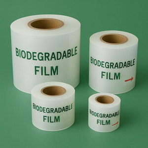 Amido <span class=keywords><strong>di</strong></span> mais PBAT sostenibile Eco Friendly plastica PLA compostabile <span class=keywords><strong>imballaggio</strong></span> biodegradabile <span class=keywords><strong>rotolo</strong></span> <span class=keywords><strong>di</strong></span> <span class=keywords><strong>pellicola</strong></span> - Product Image 1