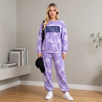 Ensemble 2 pièces décontracté pour femme, imprimé tie-dye, sweat à capuche et pantalon long imprimé camouflage, taille plus, survêtement de sport pour femme
