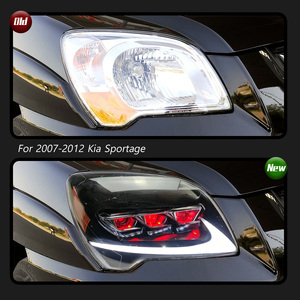 Conversions de phares pour Kia Sportage 2007-2012 avec lentilles laser, feux de jour LED et clignotants séquentiels. - Product Image 3