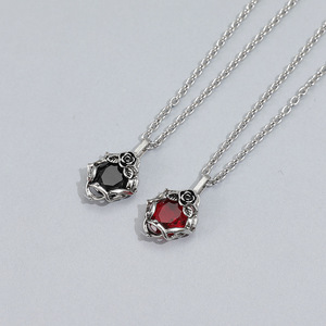 Collar de Acero Inoxidable con Colgante de Flor de Rosa Vintage, Estilo Chen Weiting, para Hombre y Mujer, Joyería con Colgante de Flor que Combina con Todo - Product Image 6
