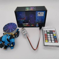 Bande LED Feux d'Artifice Lumineux de Noël RGB, Guirlande Lumineuse Musicale, Lampe Météore, Décoration Maison Mariage Chambre, USB 5V Télécommande