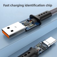 Câble plat tressé 66W, compatible 3-en-1 (Mini-USB, Micro USB), 5A, charge ultra-rapide et transfert de données pour mobile