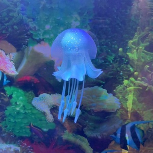 Medusas fluorescentes decoración de acuario de tamaño pequeño y mediano gel de sílice flotante colorido paisaje de acuario de medusas - Product Image 5