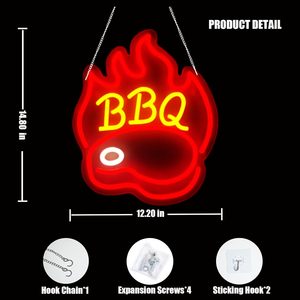 Barbecue neon LED dimmable USB powered ambient <b>light</b> shop <b>window</b> decoration <b>light</b> street indicator <b>light</b> landscape <b>light</b> 5v - Product Image 1