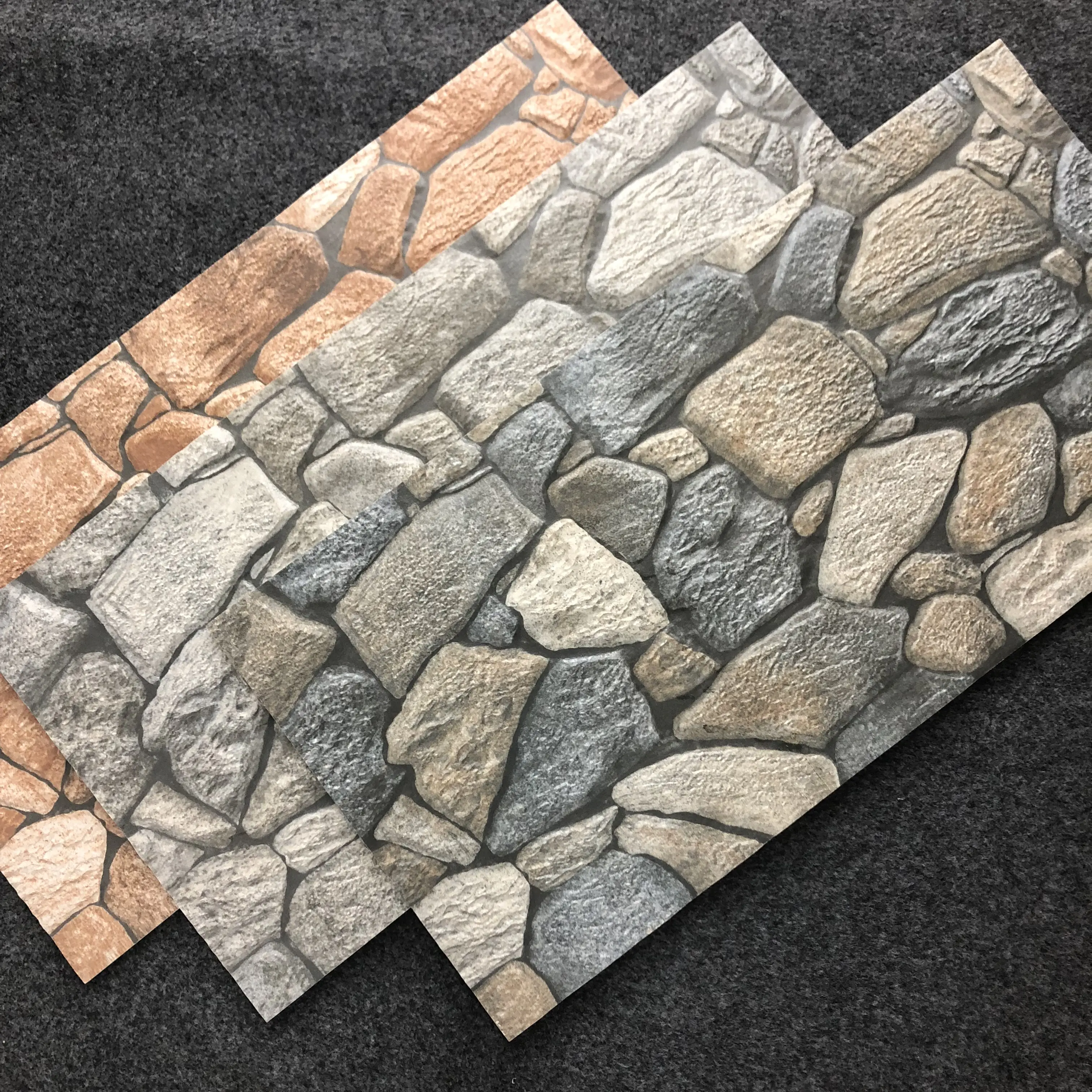 Rivestimenti in pietra per coltura 300x600mm per la costruzione di piastrelle esterne decorative con finitura opaca