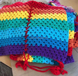 <strong>Woman</strong> Sexy Pride Month Parade <strong>Rainbow</strong> Striped Crochet Crop Knit Tank <strong>Top</strong> Lgbt Clothes - Product Image 6