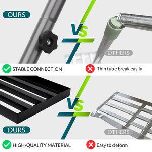 Outil multifonction d'aération de la pelouse, outil de nivellement niveau de sol <span class=keywords><strong>ou</strong></span> de saleté Surfaces de sol dent creuse aérateur de carottage de pelouse - Product Image 3