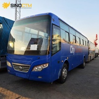 Bus de tourisme de luxe d'occasion à 70 places, manuel, diesel, origine Shandong, norme Euro 2, pour le transport scolaire et d'entreprise