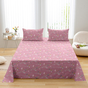 Ensemble de literie moderne et écologique pour enfants, 2 pièces comprenant des draps plats et des taies d'oreiller en microfibre - Product Image 4