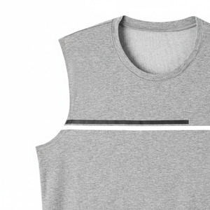 Débardeur pour homme en coton et bambou respirant à séchage rapide, dos en Y, col en V, pour musculation et entraînement - Couleur unie rouge, écologique - Product Image 1